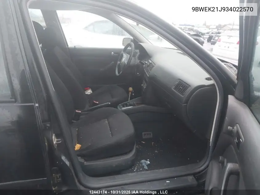 9BWEK21J934022570 2003 Volkswagen Golf Cl