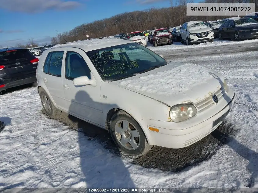 9BWEL41J674005272 2007 Volkswagen City Golf