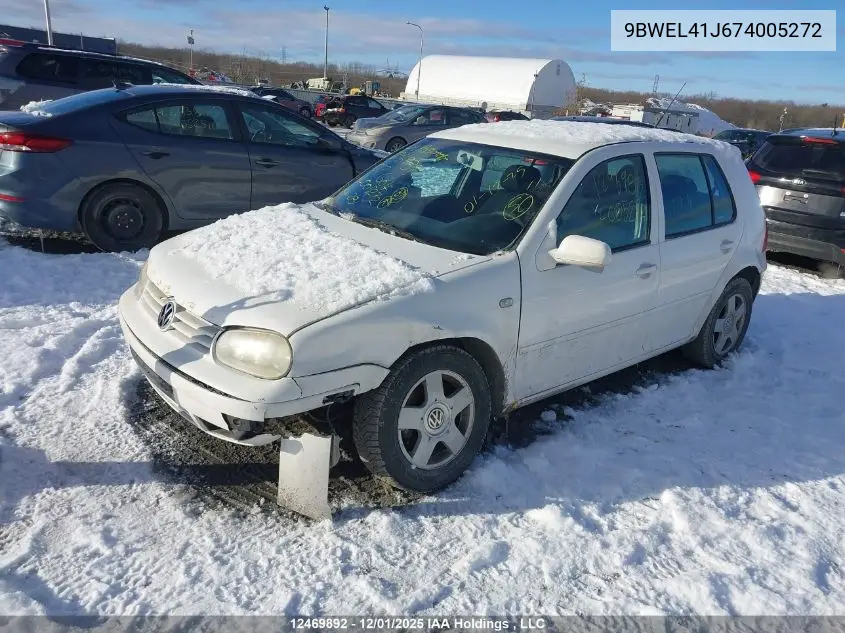 9BWEL41J674005272 2007 Volkswagen City Golf