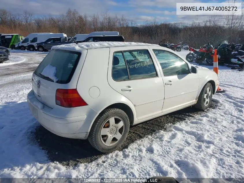 9BWEL41J674005272 2007 Volkswagen City Golf
