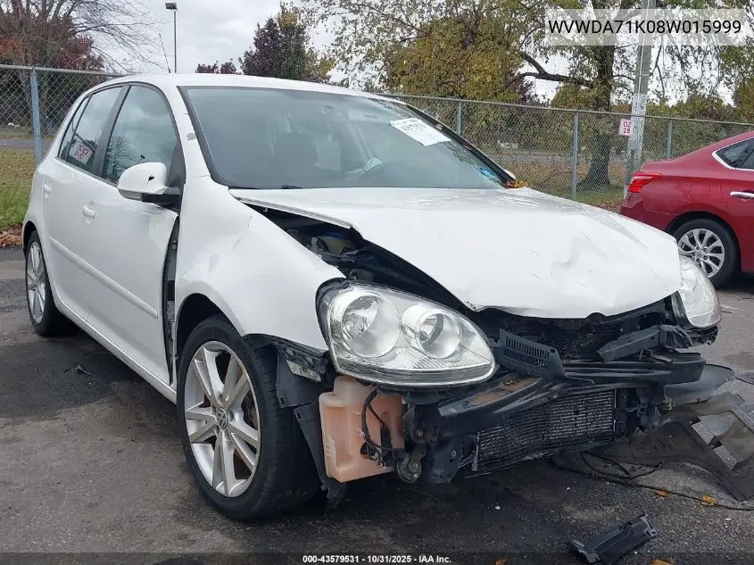 WVWDA71K08W015999 2008 Volkswagen Rabbit S