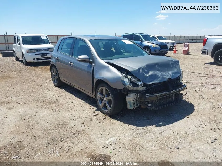 WVWDB7AJ4AW238363 2010 Volkswagen Golf 4-Door