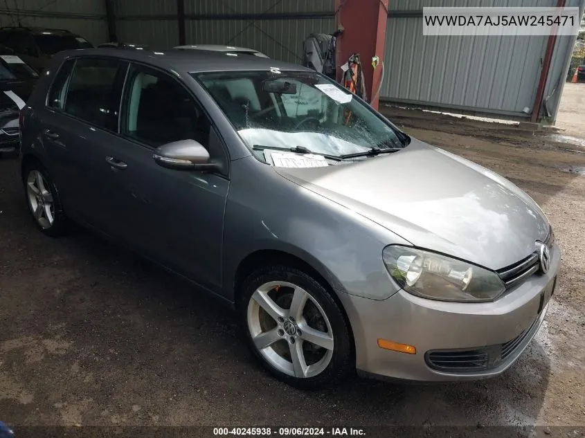 2010 Volkswagen Golf 4-Door VIN: WVWDA7AJ5AW245471 Lot: 40245938