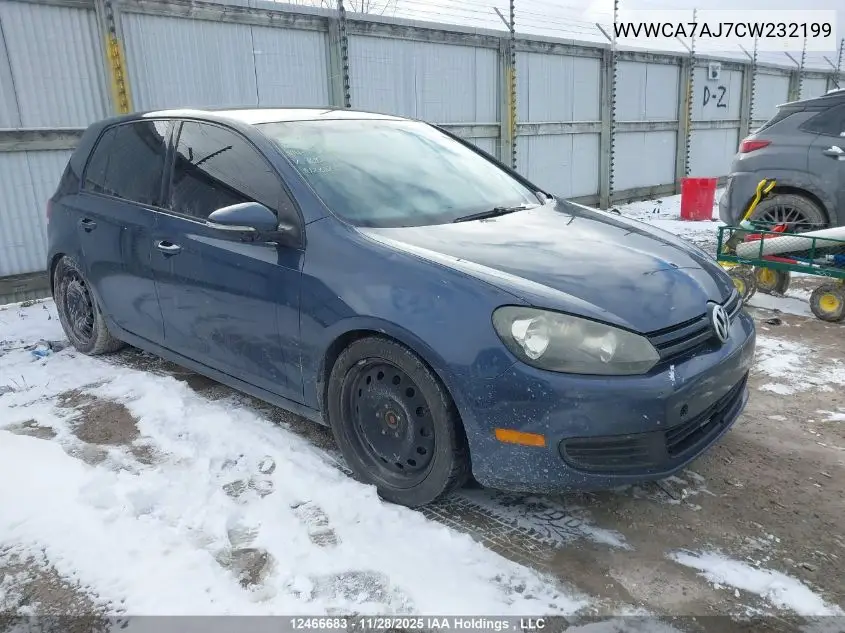 WVWCA7AJ7CW232199 2011 Volkswagen Golf