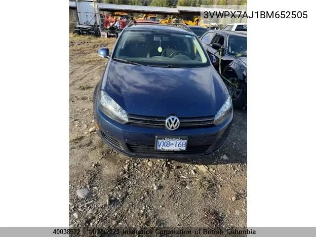 3VWPX7AJ1BM652505 2011 Volkswagen Golf