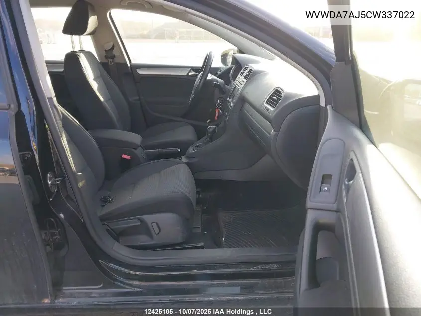 WVWDA7AJ5CW337022 2012 Volkswagen Golf