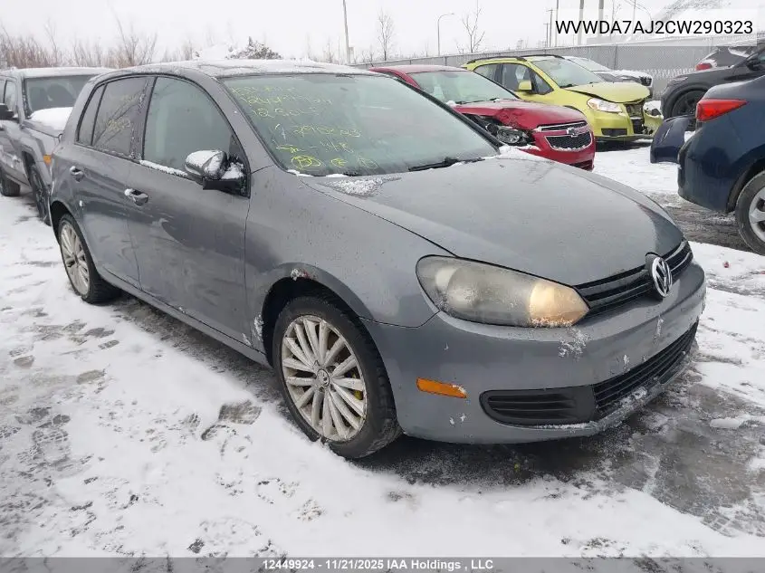 WVWDA7AJ2CW290323 2012 Volkswagen Golf