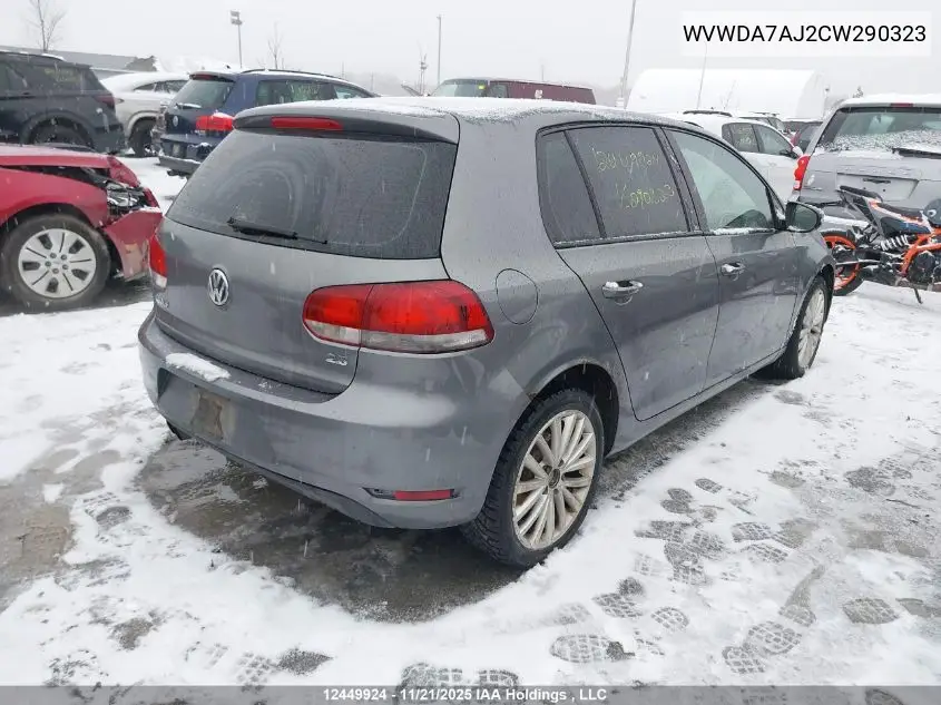 WVWDA7AJ2CW290323 2012 Volkswagen Golf