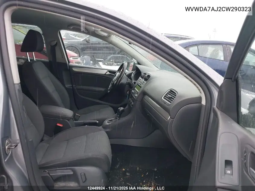 WVWDA7AJ2CW290323 2012 Volkswagen Golf