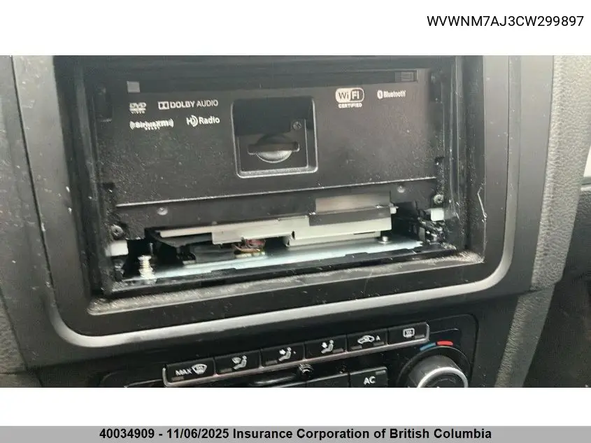 WVWNM7AJ3CW299897 2012 Volkswagen Golf