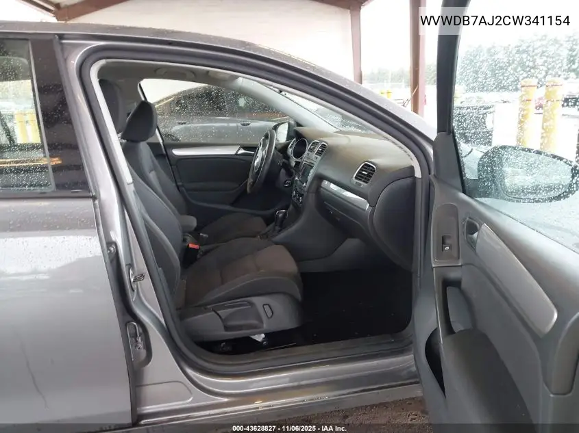 WVWDB7AJ2CW341154 2012 Volkswagen Golf 2.5L 4-Door