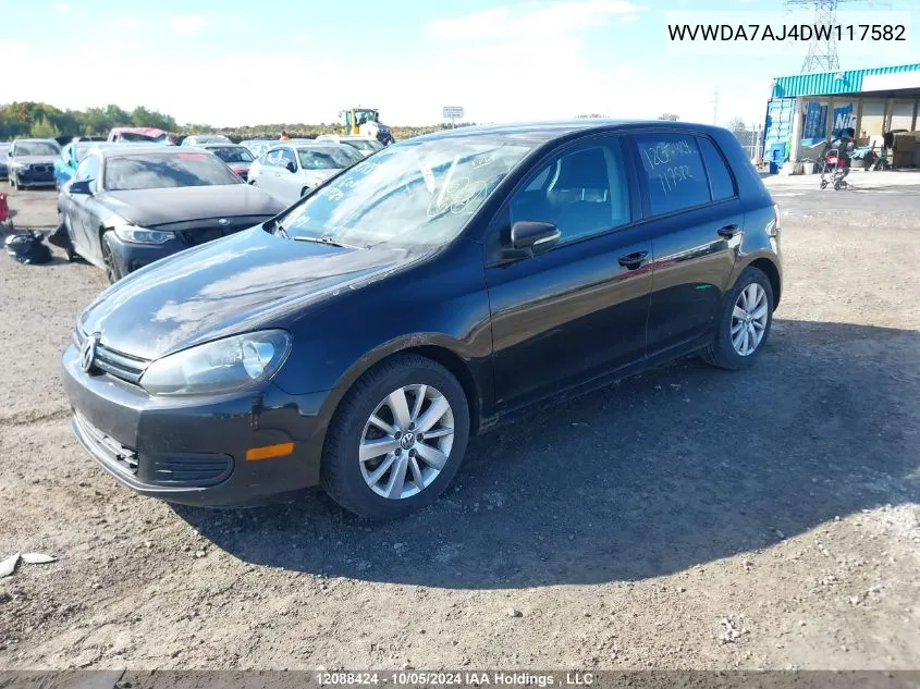 WVWDA7AJ4DW117582 2013 Volkswagen Golf