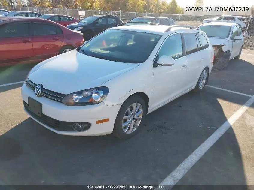 3VWPL7AJ7DM632239 2013 Volkswagen Golf 2.0 Tdi Comfortline/2.0 Tdi Highline