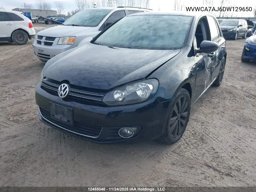 WVWCA7AJ6DW129650 2013 Volkswagen Golf