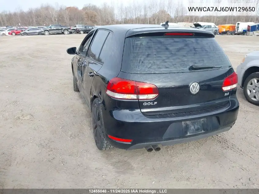 WVWCA7AJ6DW129650 2013 Volkswagen Golf