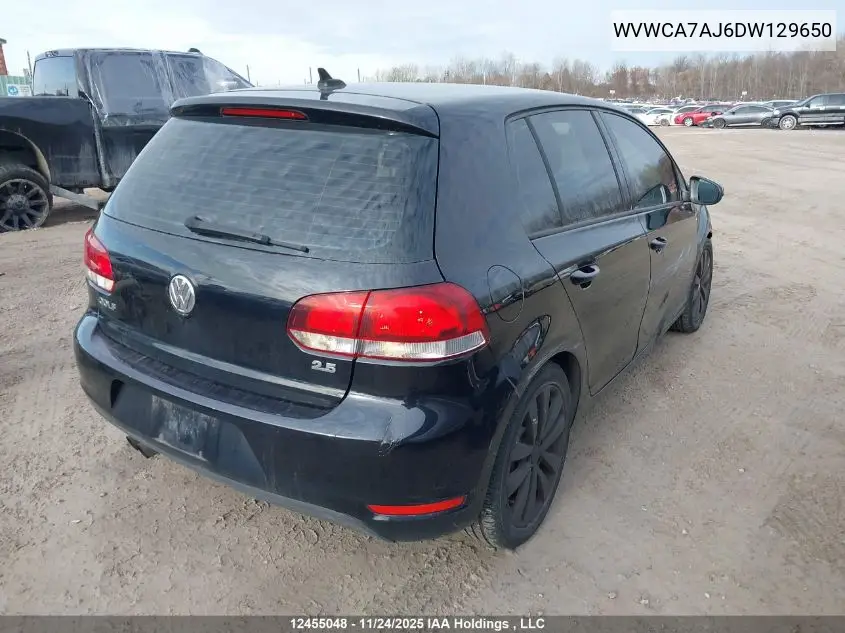 WVWCA7AJ6DW129650 2013 Volkswagen Golf