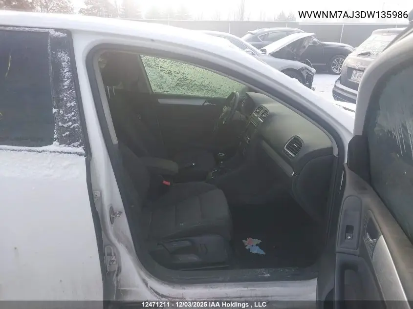 WVWNM7AJ3DW135986 2013 Volkswagen Golf 2.0 Tdi Comfortline/2.0 Tdi Highline/Wolfsburg Edition 2.0 Tdi
