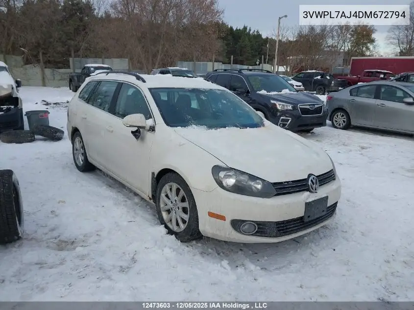 3VWPL7AJ4DM672794 2013 Volkswagen Golf 2.0 Tdi Comfortline/2.0 Tdi Highline