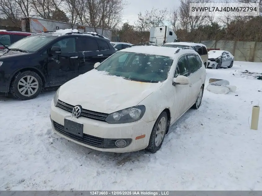3VWPL7AJ4DM672794 2013 Volkswagen Golf 2.0 Tdi Comfortline/2.0 Tdi Highline