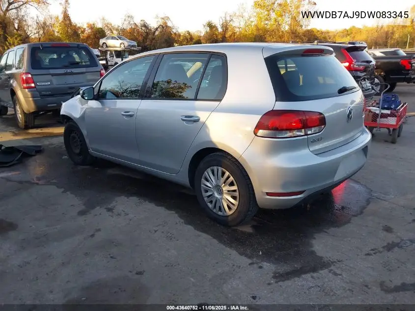 WVWDB7AJ9DW083345 2013 Volkswagen Golf 2.5L 4-Door