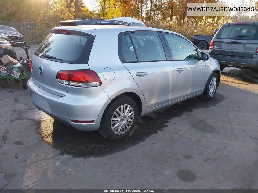 WVWDB7AJ9DW083345 2013 Volkswagen Golf 2.5L 4-Door