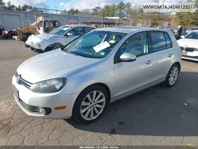 WVWDM7AJ4DW125317 2013 Volkswagen Golf 2.0L Tdi 4-Door