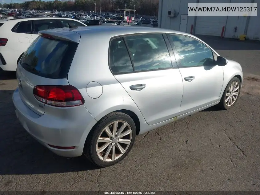 WVWDM7AJ4DW125317 2013 Volkswagen Golf 2.0L Tdi 4-Door