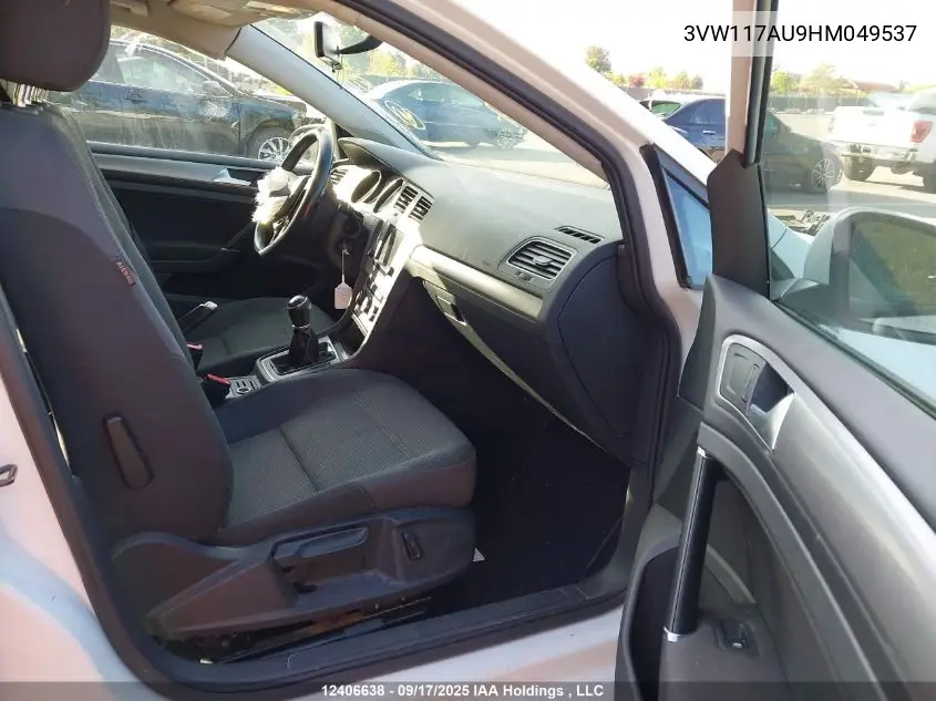 3VW117AU9HM049537 2017 Volkswagen Golf