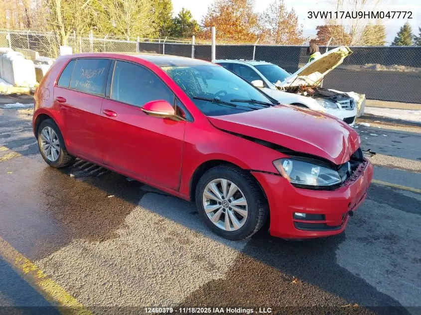 3VW117AU9HM047772 2017 Volkswagen Golf S/Wolfsburg