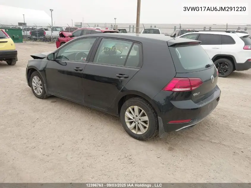 3VWG17AU6JM291220 2018 Volkswagen Golf S/Se