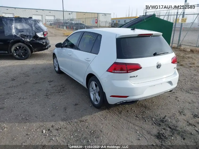 3VWG17AU1JM252583 2018 Volkswagen Golf 1.8 Tsi Comfortline/1.8 Tsi Highline/1.8 Tsi Trendline