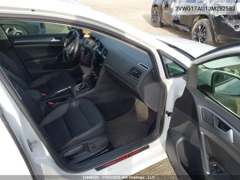 3VWG17AU1JM252583 2018 Volkswagen Golf 1.8 Tsi Comfortline/1.8 Tsi Highline/1.8 Tsi Trendline