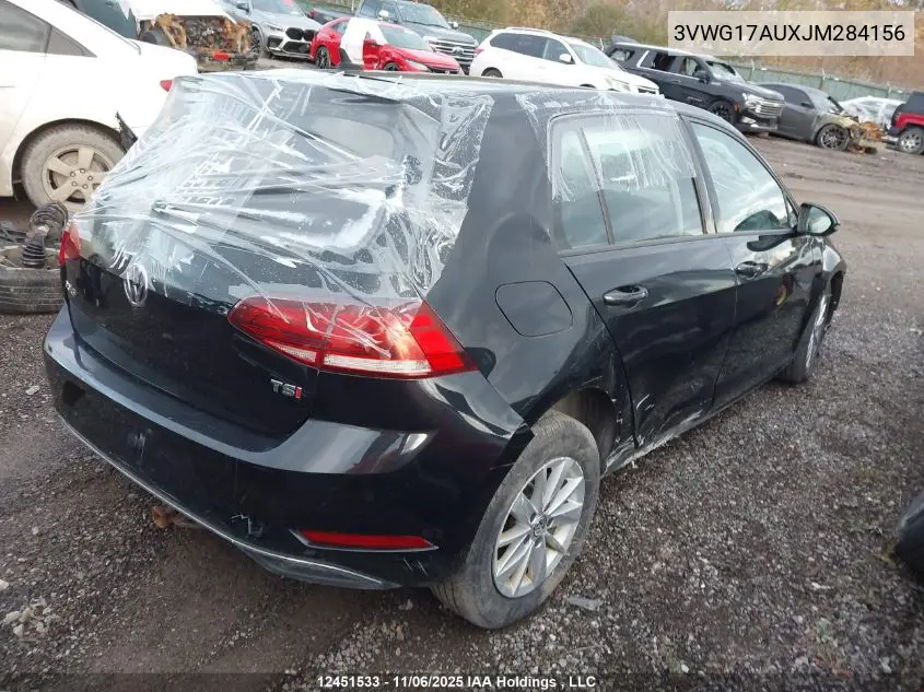 3VWG17AUXJM284156 2018 Volkswagen Golf 1.8 Tsi Comfortline/1.8 Tsi Highline/1.8 Tsi Trendline