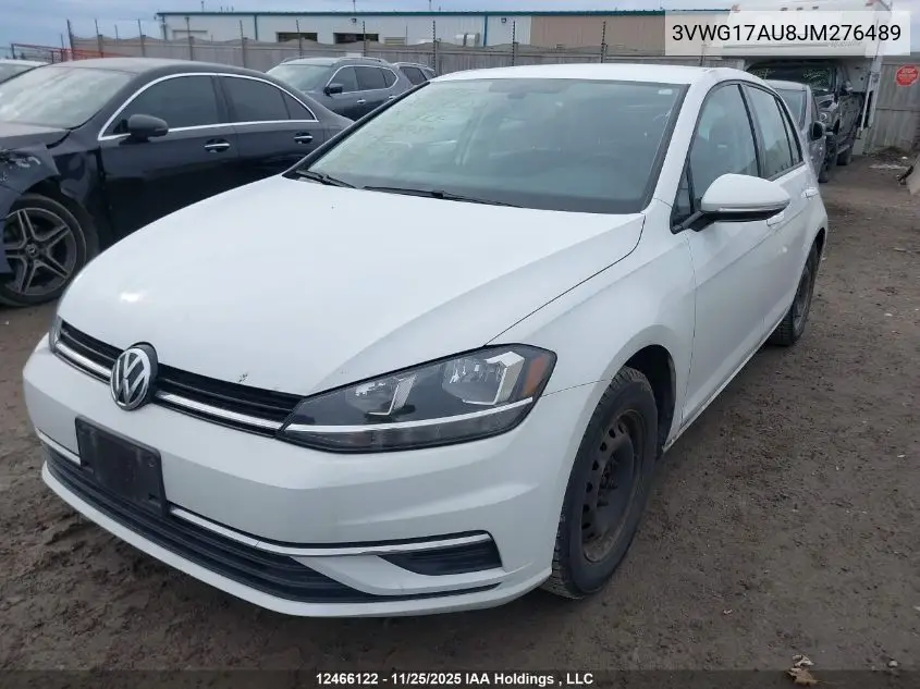 3VWG17AU8JM276489 2018 Volkswagen Golf S/Se