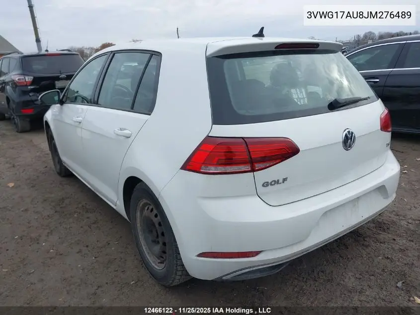 3VWG17AU8JM276489 2018 Volkswagen Golf S/Se