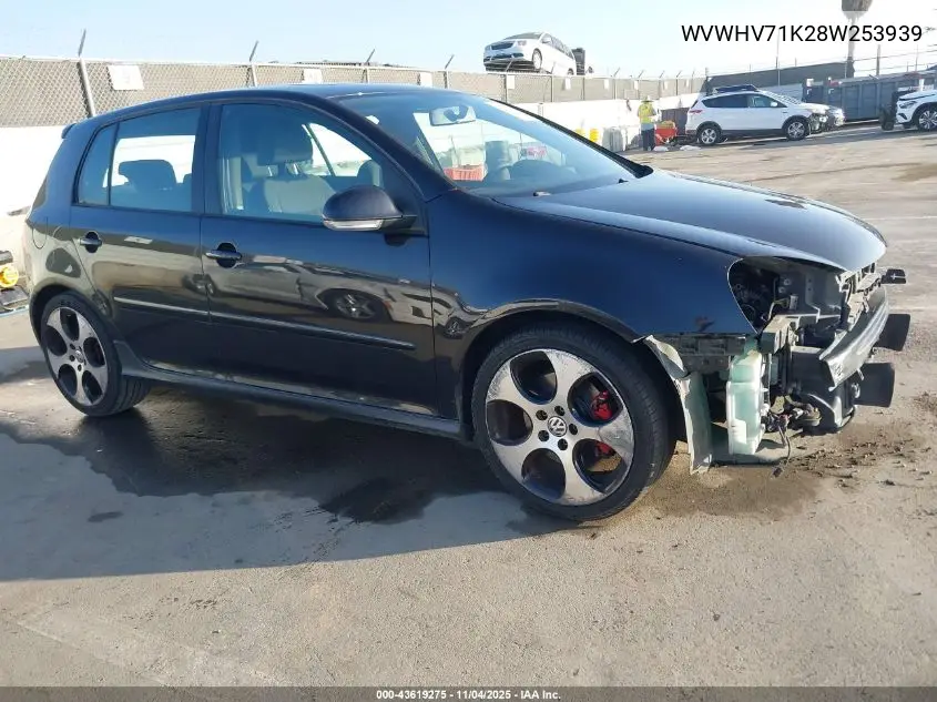 WVWHV71K28W253939 2008 Volkswagen Gti 4-Door