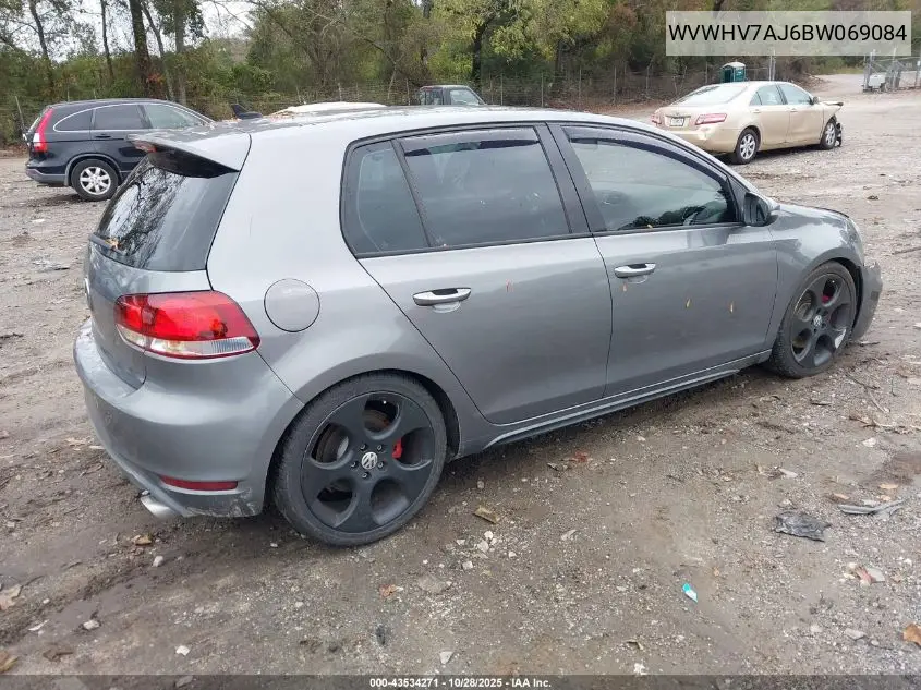 WVWHV7AJ6BW069084 2011 Volkswagen Gti 4-Door