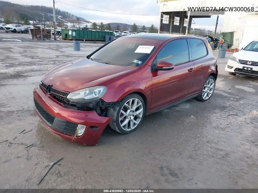 WVWED7AJ4CW300068 2012 Volkswagen Gti 2-Door Autobahn
