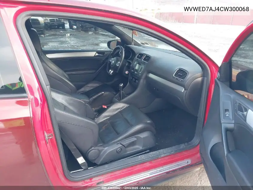WVWED7AJ4CW300068 2012 Volkswagen Gti 2-Door Autobahn