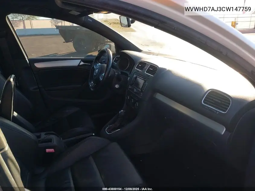 WVWHD7AJ3CW147759 2012 Volkswagen Gti 4-Door Autobahn
