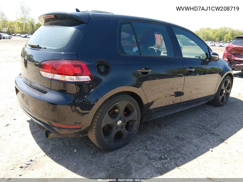 2012 Volkswagen Gti 4-Door VIN: WVWHD7AJ1CW208719 Lot: 44969655