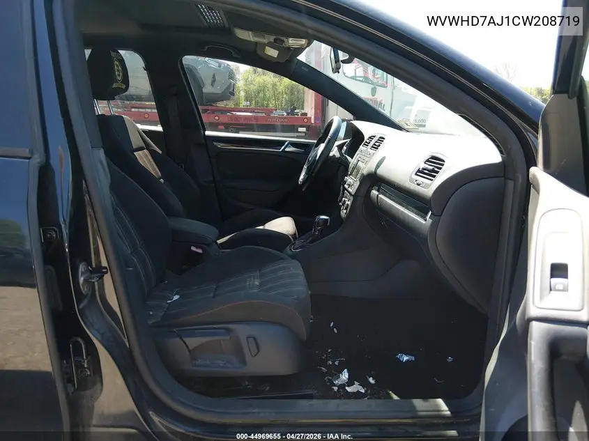 2012 Volkswagen Gti 4-Door VIN: WVWHD7AJ1CW208719 Lot: 44969655