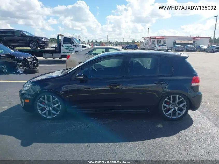 WVWHD7AJXDW135092 2013 Volkswagen Gti Drivers Edition