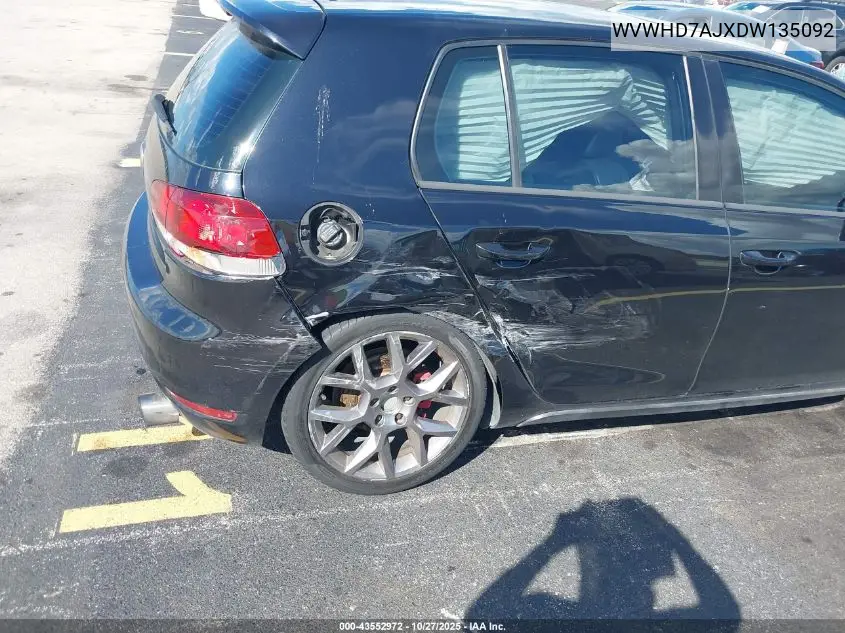 WVWHD7AJXDW135092 2013 Volkswagen Gti Drivers Edition