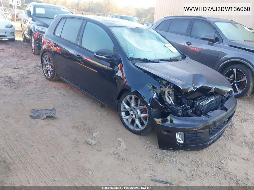 WVWHD7AJ2DW136060 2013 Volkswagen Gti