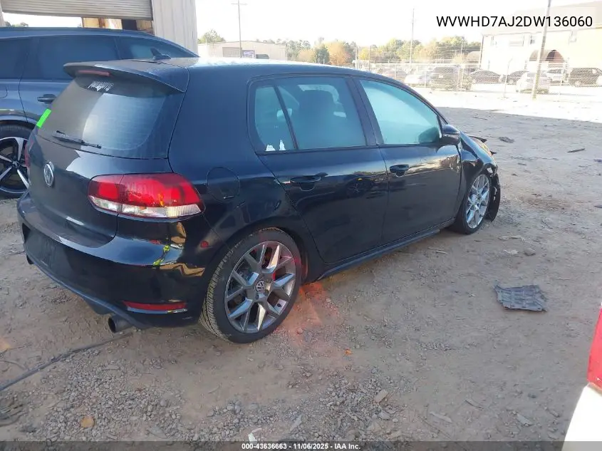 WVWHD7AJ2DW136060 2013 Volkswagen Gti