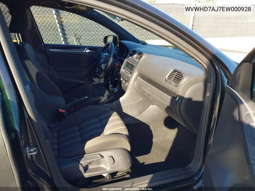 WVWHD7AJ7EW000928 2014 Volkswagen Gti Wolfsburg Edition