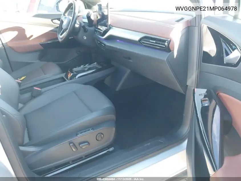 WVGGNPE21MP064978 2021 Volkswagen Id.4 Awd Pro S