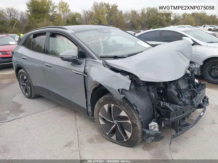 WVGTMPE2XNP075058 2022 Volkswagen Id.4 Pro S