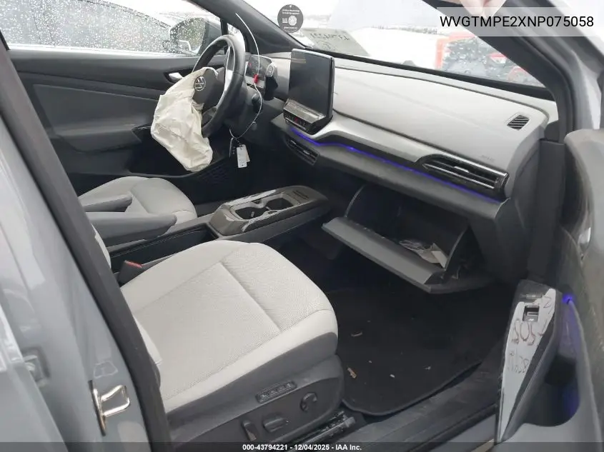 WVGTMPE2XNP075058 2022 Volkswagen Id.4 Pro S